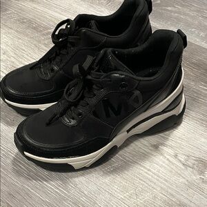 Black and White MK Sneakers